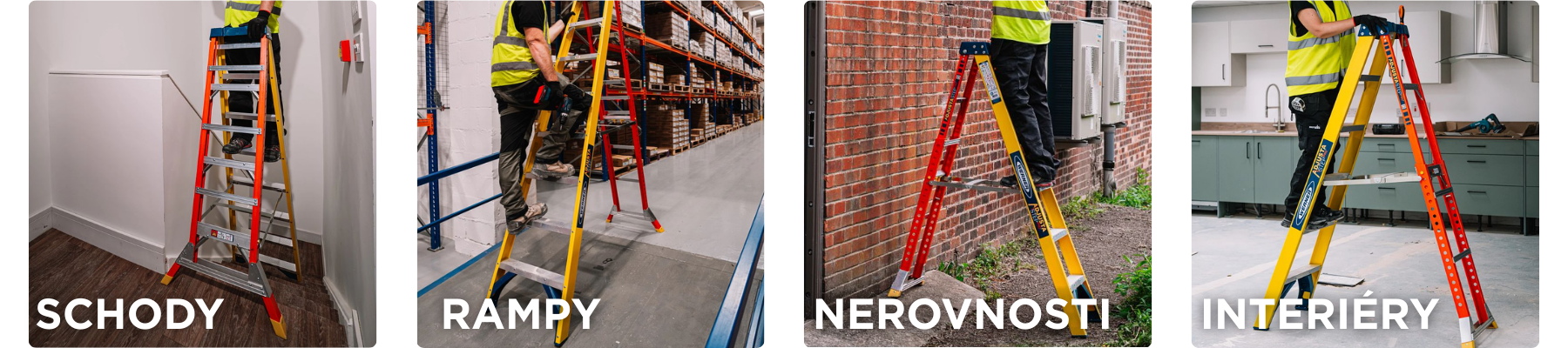 Sklolaminatove  schudky AdjustaStep Werner detail 2